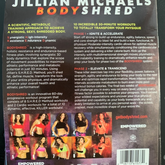 Jillian Michaels Body Shred DVD’s - Picture 2 of 8